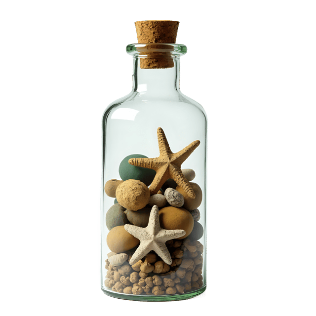 Free transparent PNG: Beach Treasures in a Bottle PNG Clipart  Perfect for Coastal Themes, Crafts  Decor