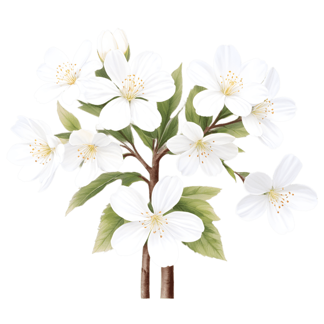 Free transparent PNG: Dazzling White Flowering Deciduous Tree PNG