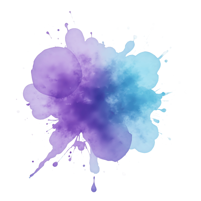 Free transparent PNG: Luminous Purple and Teal Starry Background PNG for Creative Design Projects