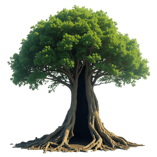 Free transparent PNG: Hollow Tree PNG with Transparent Background for Design and Craft Projects