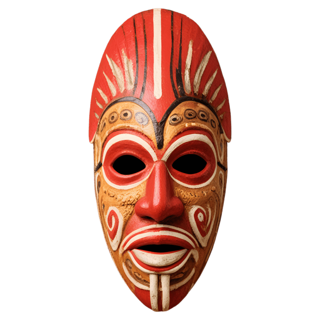 Free transparent PNG: Papua New Guinea Mask PNG with Transparent Background for Art and Craft