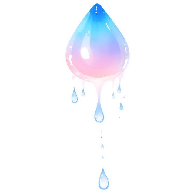 Free transparent PNG: Ethereal Luminous Paint Drops PNG Art for Digital Design and Decorative Projects