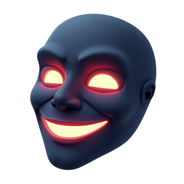 Free transparent PNG: Smooth Mask  Glowing Mouth Slit Design, free download png