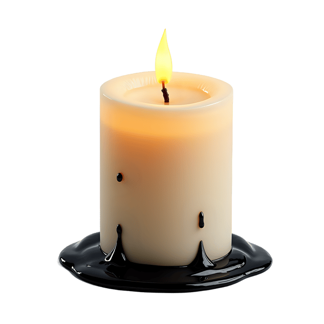 Free transparent PNG: Burning Candle  Free Black Wax Candle PNG Download