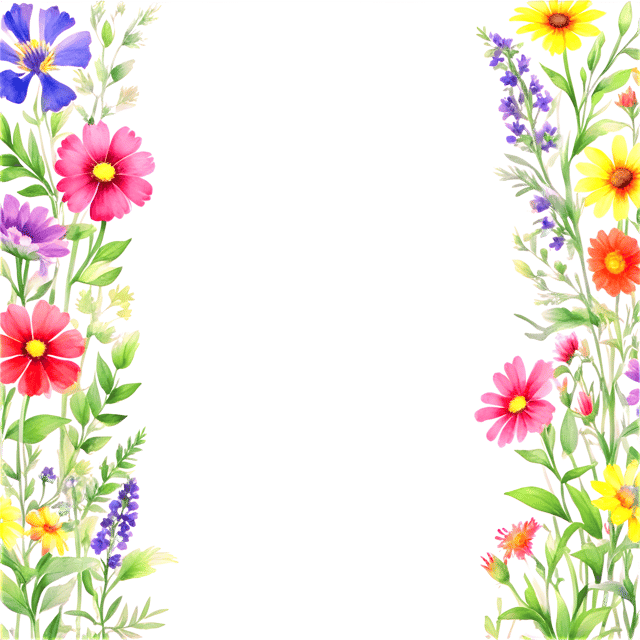 Free transparent PNG: Wildflowers Mosaic PNG with Transparent Background for Art and Design