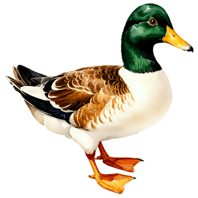 Free transparent PNG: Watercolor Duck Bird Transparent PNG – Gentle Clipart for Crafts & Design