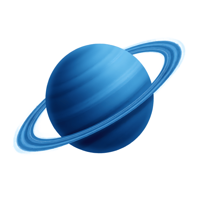 Free transparent PNG: Blue Gas Giant with Faint Rings  Space Clipart, free downloadable png