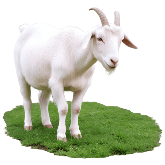 Free transparent PNG: Grazing Goat PNG with Transparent Background for Nature and Farm Scenes