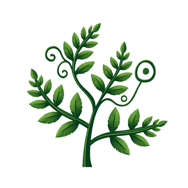 Free transparent PNG: Fern Cameo with Curling Tendrils  Nature Clipart, free transparent png download