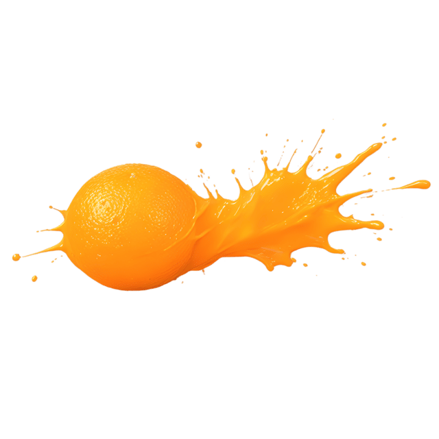 Free transparent PNG: Orange Color Splash PNG with Transparent Background for Vibrant Design Use
