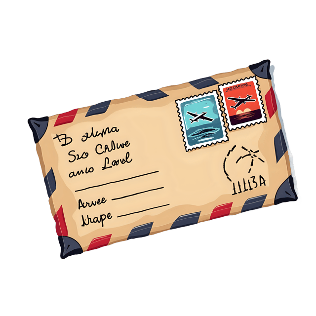 Free transparent PNG: Vintage Air Mail  Classic Travel Stamp Design, free png download