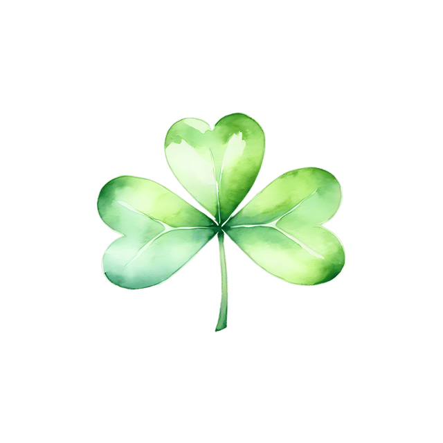 Free transparent PNG: Clover Leaf Watercolor Illustration - Transparent PNG for Nature Inspired Designs