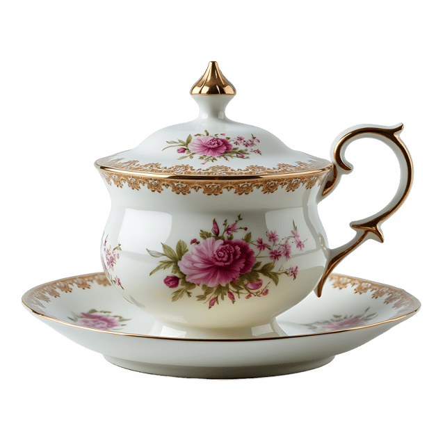 Free transparent PNG: Victorian China Tea Set PNG Clipart  Perfect for Vintage Tea Parties  Home Decor