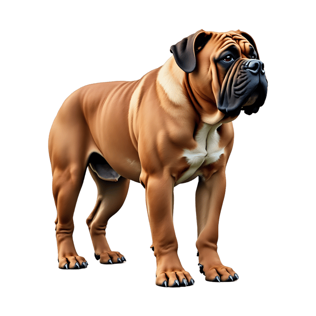 Free transparent PNG: Tusky Mastiff PNG with Transparent Background for Art and Design