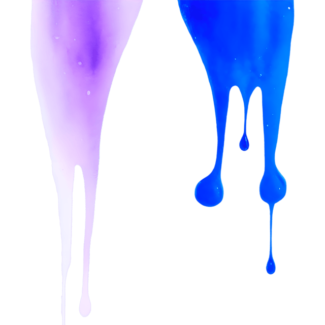 Free transparent PNG: Abstract Blue and Purple Drip PNG Art with Transparent Background for Creative Design