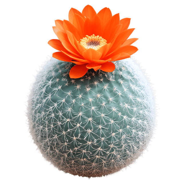 Free transparent PNG: Rebutia Cactus Transparent PNG for Botanical and Artistic Use