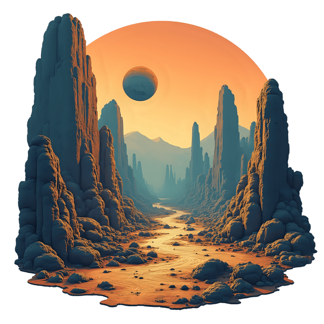 Free transparent PNG: Alien Planet Diorama PNG Clipart  Perfect for Space-Themed Projects  Education