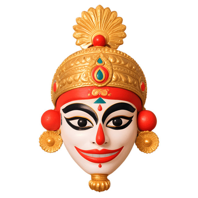 Free transparent PNG: Kathakali Mask PNG with Transparent Background for Art and Crafts
