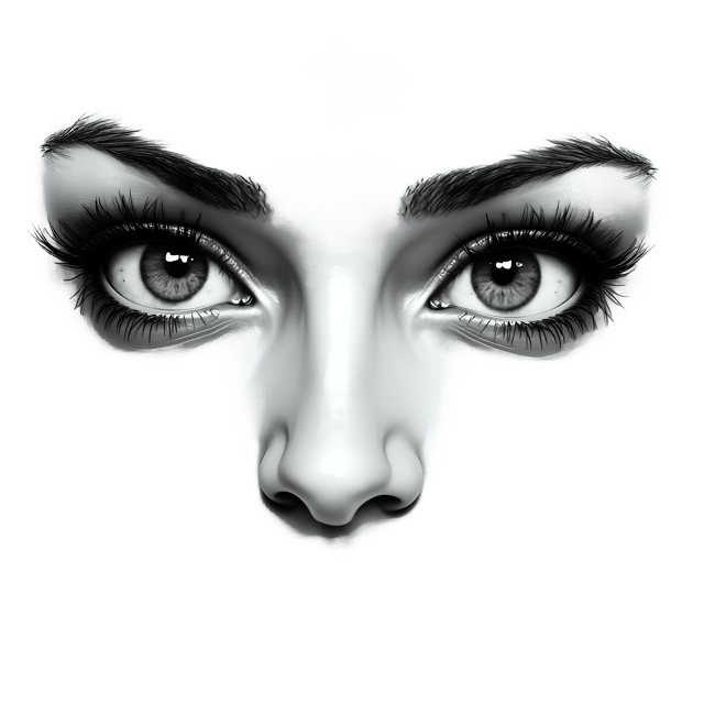 Free transparent PNG: Emotive Eyes Portrait PNG Clipart  Ideal for Artistic Expression  Design