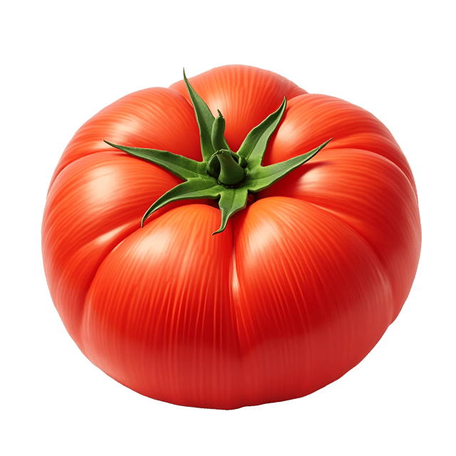 Free transparent PNG: Bright Red Tomato PNG Clipart with Juicy Interior and Sweet Taste