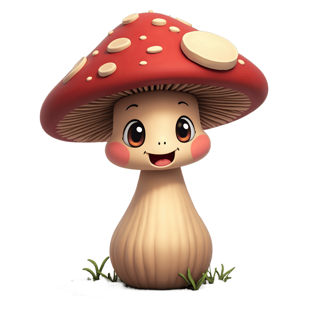 Free transparent PNG: Confident Mushroom with Hat PNG Transparent Background