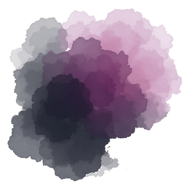 Free transparent PNG: Sheer Plum and Charcoal Gray Washes Illustration with Moodiness