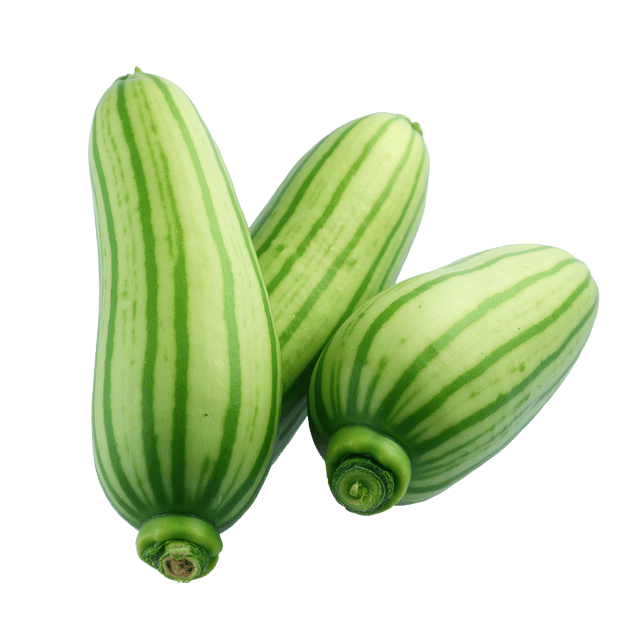 Free transparent PNG: Pale Green Zucchini Clipart with Faint Stripes and Tender Texture