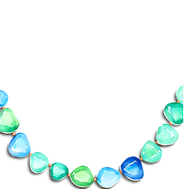 Free transparent PNG: Seaglass Bead Edge Watercolor Illustration – Transparent PNG for Crafts & Design