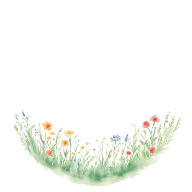 Free transparent PNG: Serenity Circle Transparent Background Meadow PNG Design for Calming Decor and Art