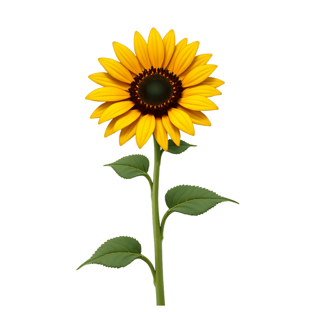 Free transparent PNG: Single Yellow Sunflower PNG with Transparent Background for Art and Design