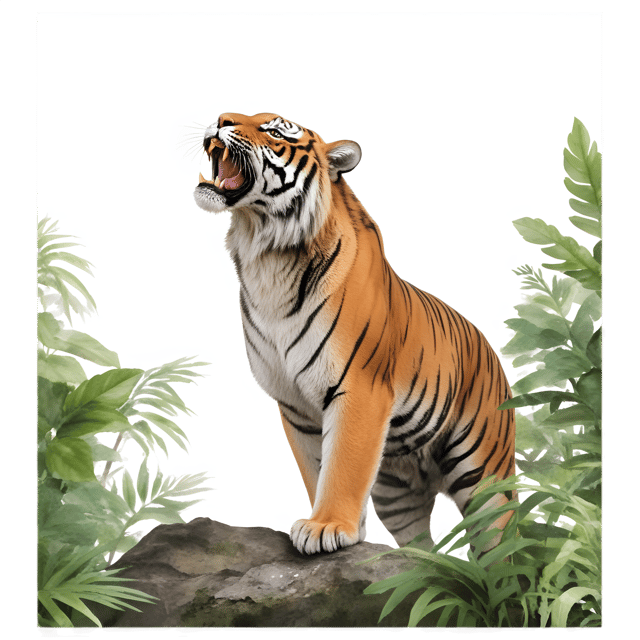 Free transparent PNG: Majestic Tiger PNG with Transparent Background for Jungle and Wildlife Imagery