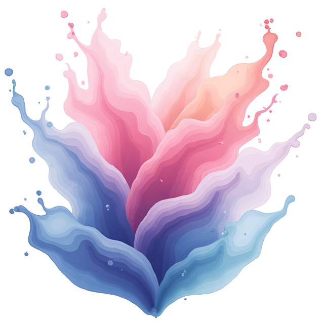 Free transparent PNG: Ethereal Splash Abstract Forms Illustration Clipart with Transparent Background