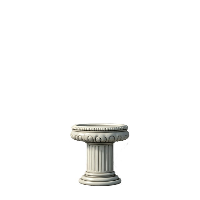 Free transparent PNG: Floral Marble Pedestal with Laurel Wreath Design  Elegant Decor Clipart, free downloadable png