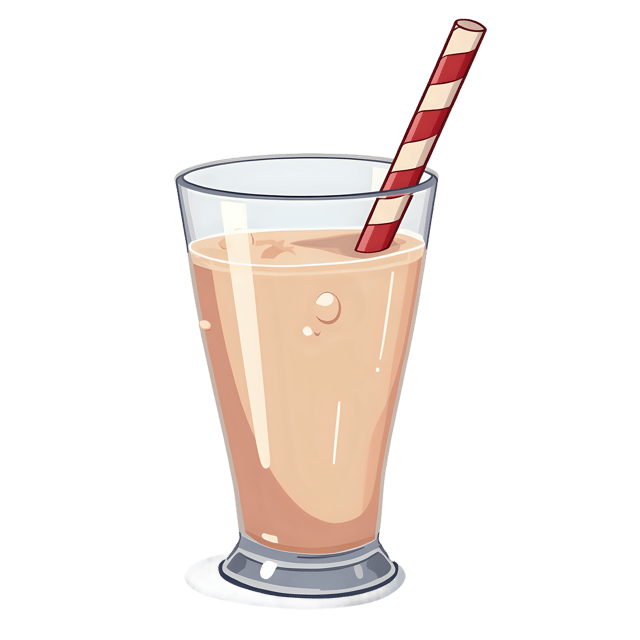 Free transparent PNG: Milkshake Glass with Striped Straw  Cute Drink Clipart, free transparent png download