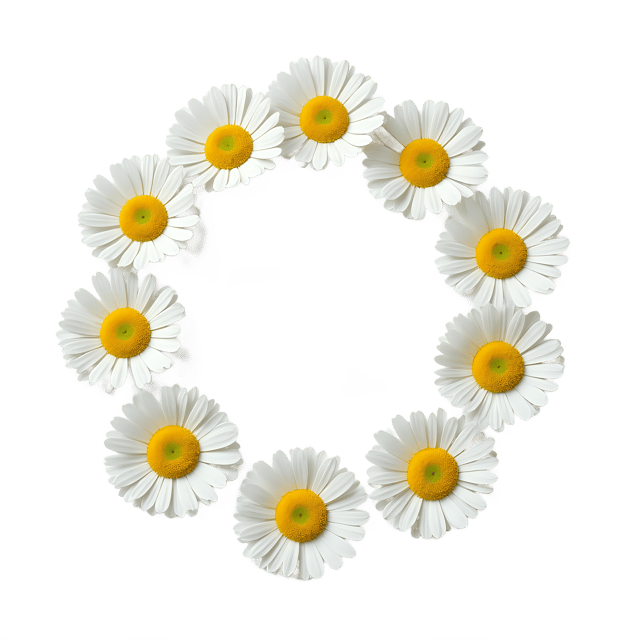 Free transparent PNG: White Daisy Chain PNG Transparent Background for Floral and Decorative Design