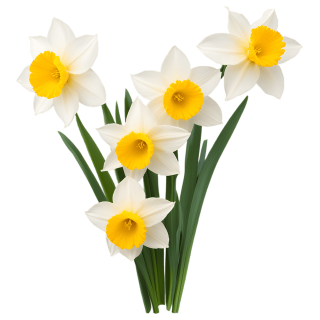 Free transparent PNG: Daffodil Flower PNG with Transparent Background for Floral Design and Clipart