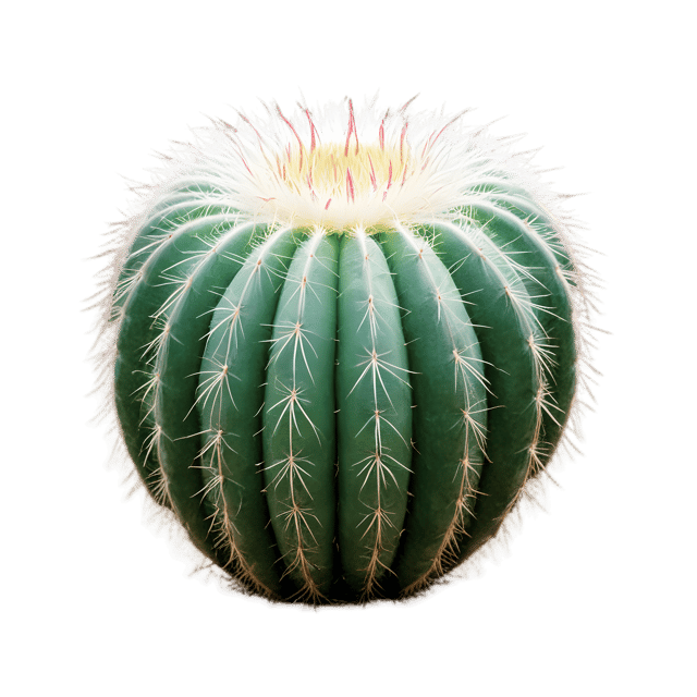 Free transparent PNG: Stenocactus Cactus Transparent PNG for Botanical Illustration and Decor