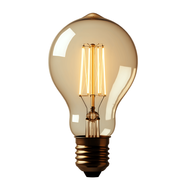 Free transparent PNG: Vintage Filament Bulb PNG Clipart  Perfect for Retro Design  Decor