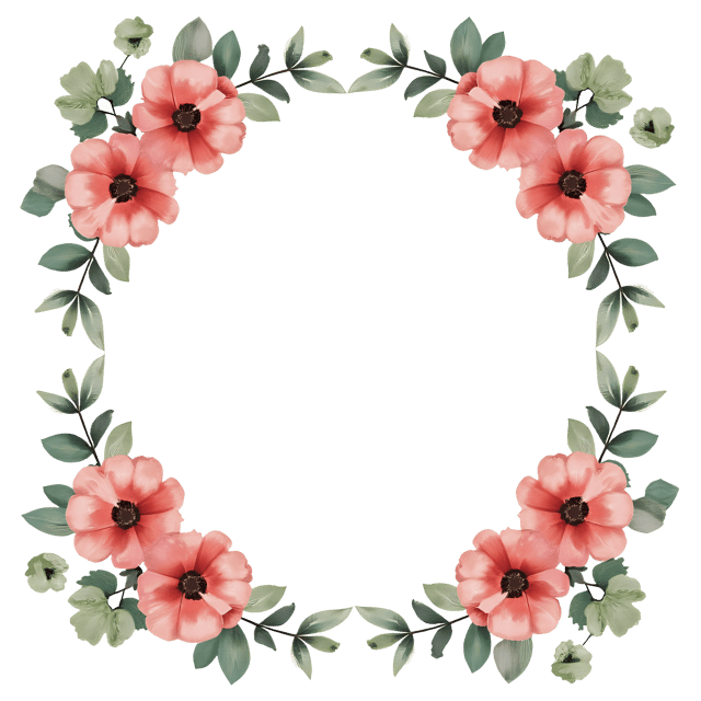 Free transparent PNG: Watercolor Floral Frame PNG Clipart  Elegant Design Elements for Creative Projects