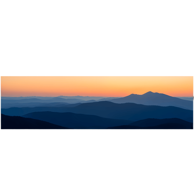 Free transparent PNG: Evening Sunset Over Mountains Transparent PNG Background for Nature Scenes