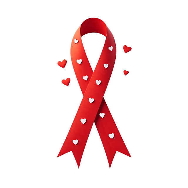 Free transparent PNG: Red Ribbon with Small White Hearts  Free Downloadable PNG Clipart