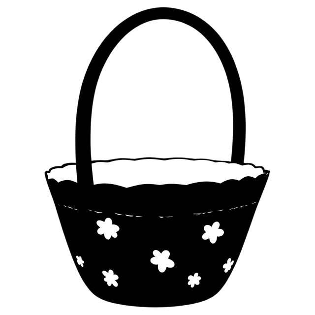 Free transparent PNG: Flowery Basket PNG with Transparent Background for Art and Design