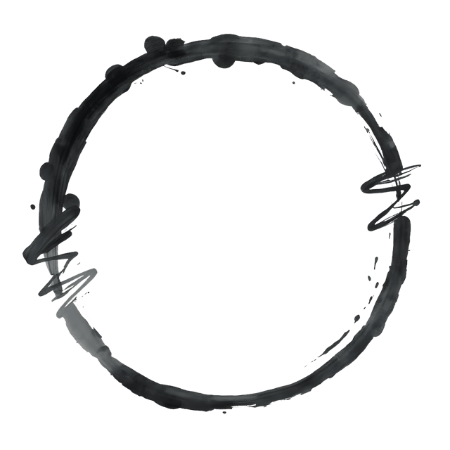 Free transparent PNG: Broken Circle Outline with Ink Streaks  Unique Design Clipart, free download png