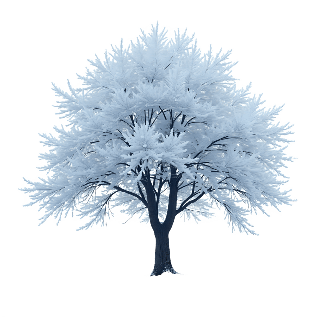 Free transparent PNG: Winter Tree Covered in Snow PNG with Transparent Background