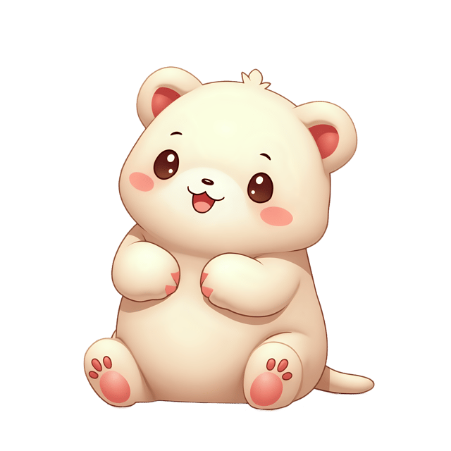 Free transparent PNG: Huggable Creature PNG with Transparent Background in Light, Airy Pastel Style