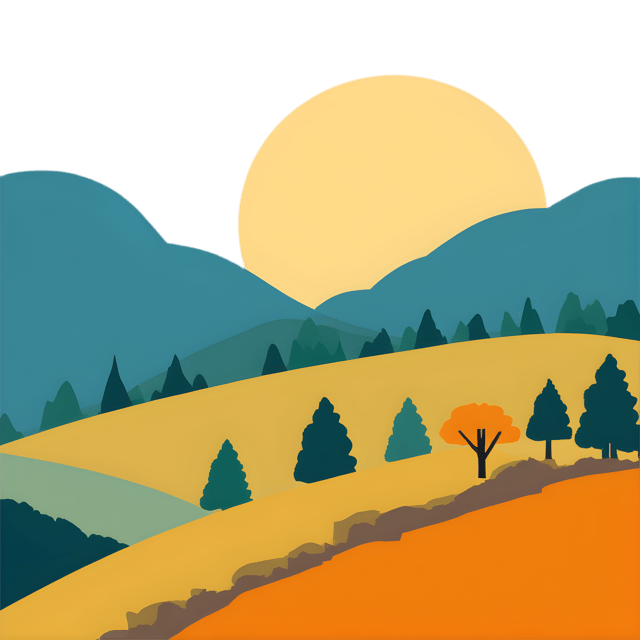 Free transparent PNG: Hillside Landscape with Transparent Background PNG