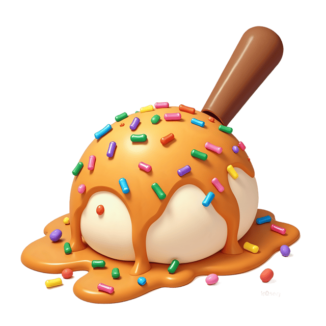 Free transparent PNG: Rainbow Sprinkles Scoop  Dessert Clipart, free downloadable png