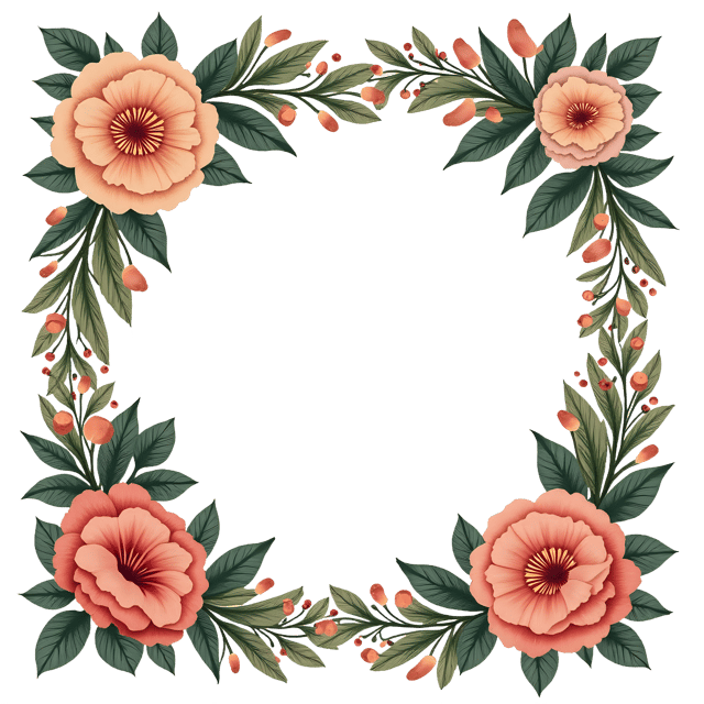 Free transparent PNG: Art Nouveau Floral Frame PNG Clipart  Elegant Design Element for Artistic Projects