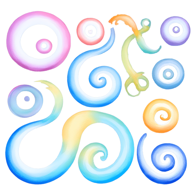 Free transparent PNG: Glowing Swirls Transparent PNG Background Design for Digital Art and Decor