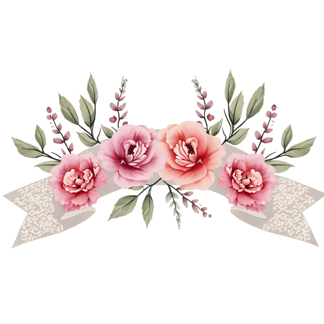 Free transparent PNG: Lace Trimmed Ribbon with Floral Thread  Free Elegant Clipart PNG Download